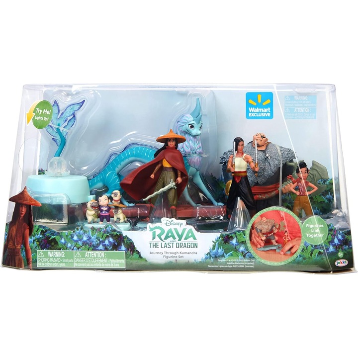 Set figurine Raya si ultimul dragon, 7 personaje, multicolor, Jakks Pacific
