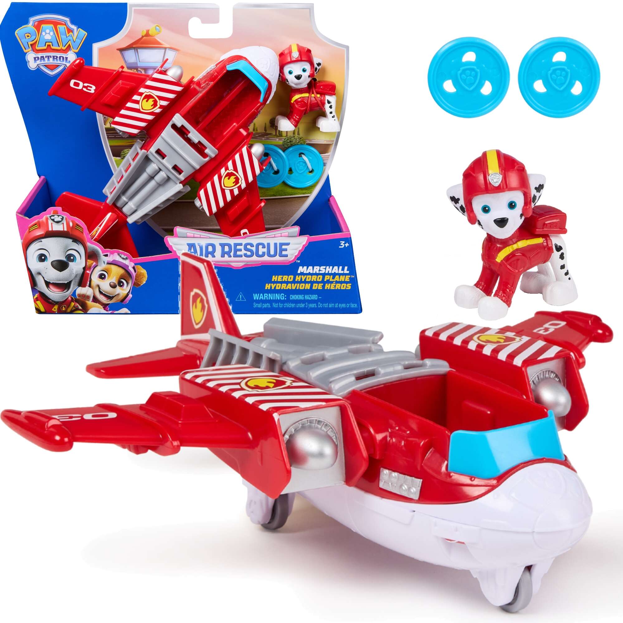 Marshall Nave Paw Patrol Toys Patrulla Canina Vehículo Air Rescue