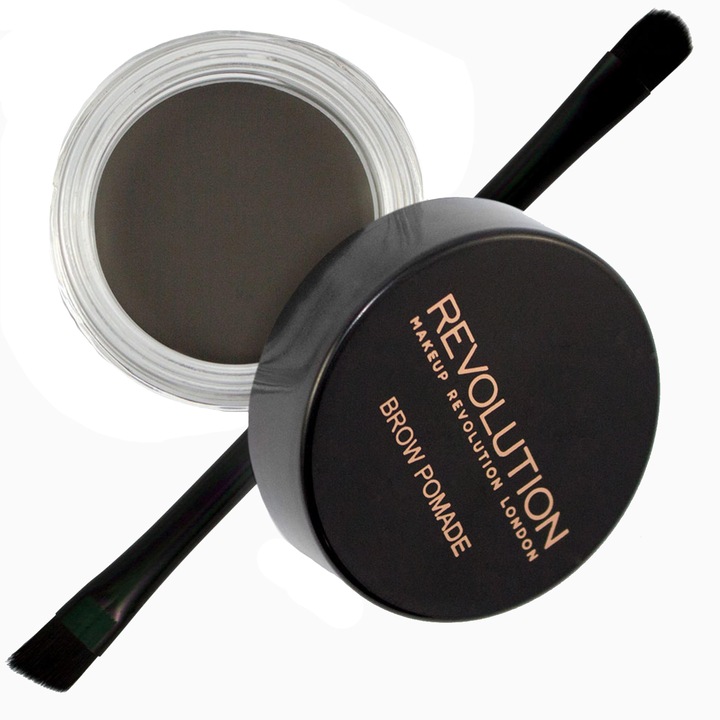 Контур за грим Makeup Revolution, Brow Pomade, Brow Powder, Graphite, 2,5 гр