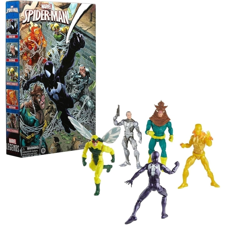 Комплект 5 фигурки Hasbro, Marvel Legends, 15см, многоцветни, 4 години+