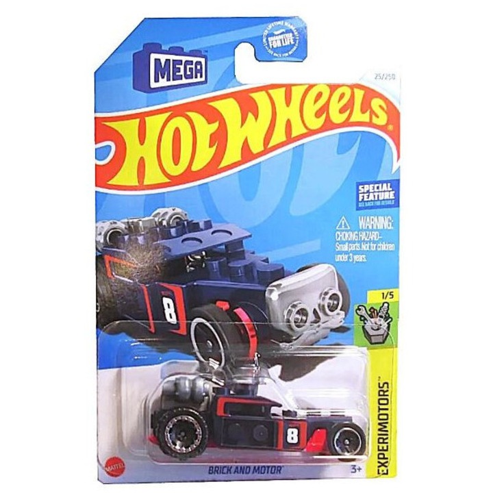 Masinuta Mattel Hot Wheels, Brick and Motor, metal, 3 ani+