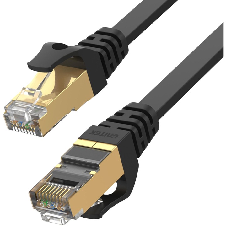 Ethernet kábelek Unitek patchcord cat.7 SSTP, RJ-45, 15m, lapos