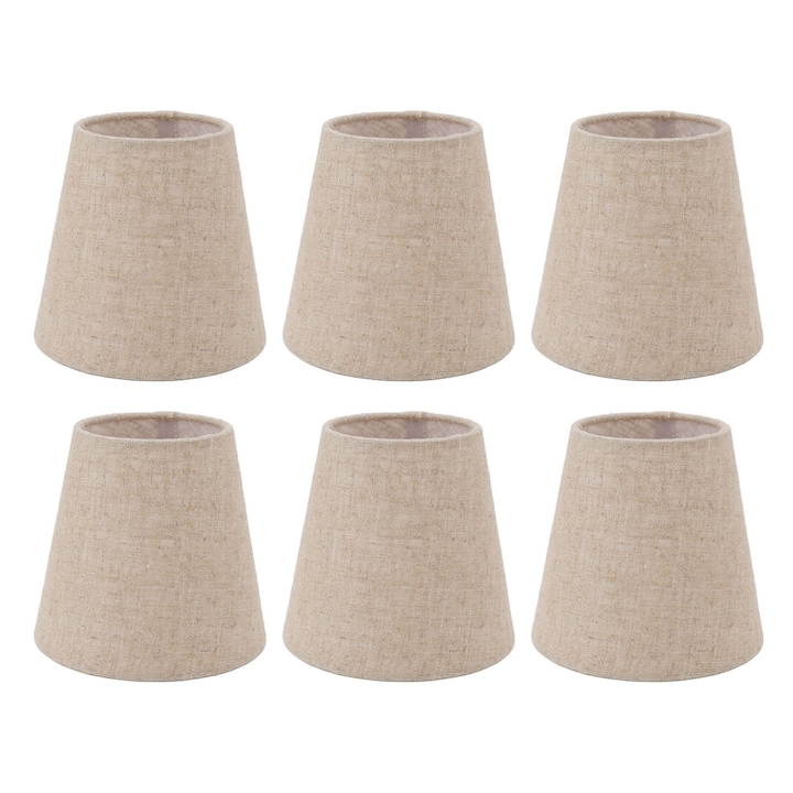 Set 6 abajururi, panza, bej