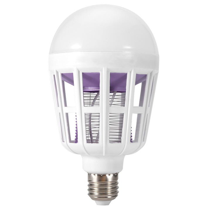 LED точка за контрол на комарите, дизайн 2 в 1, UV дължина на вълната, енергоспестяващи режими, многоцветен