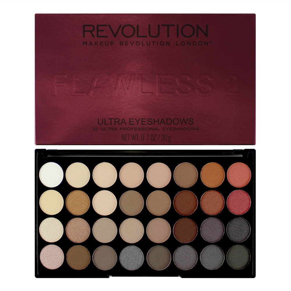 Paleta de farduri Makeup Revolution Ultra 32 Flawless 2, 16 g