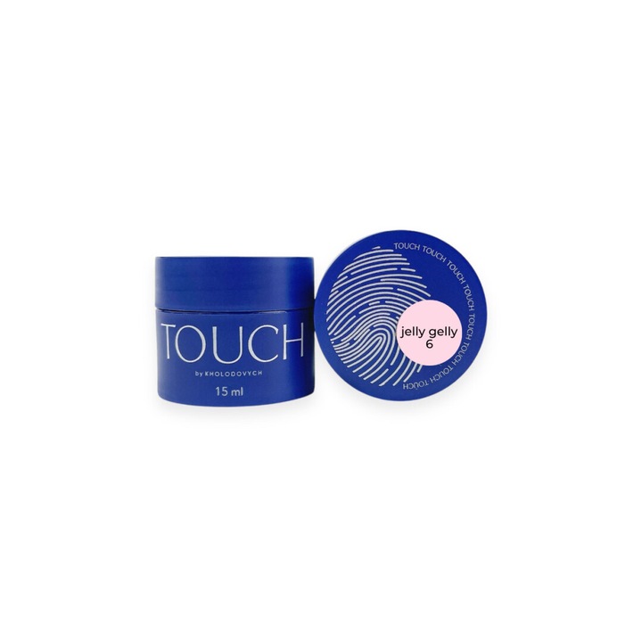 Touch építő gél, Jelly Gelly 06, 15 ml, rózsaszín, ideális a köröm erősítésére és kiterjesztésére