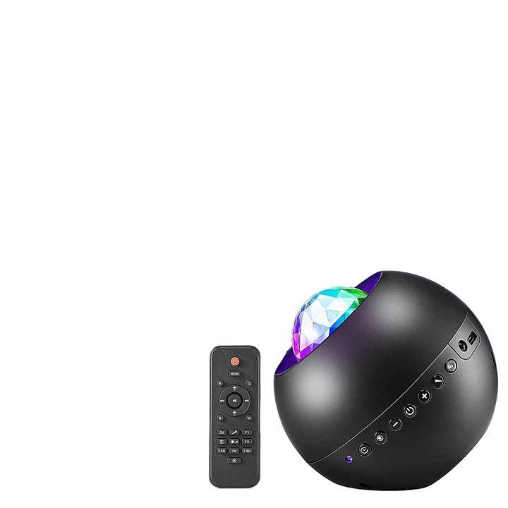 LED projektor integrált Bluetooth-al, passzív infravörös érzékelő, 6 fehér zaj opció, szoba dekoráció, készlet, 9,1 x 9,1 méter