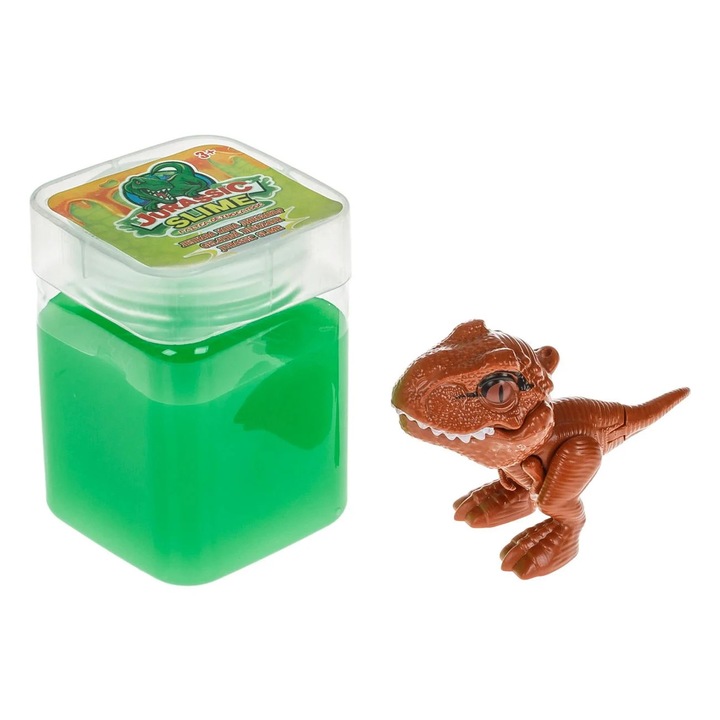 Jucarie Gelatina Slime Crystal Verde Dinozaur 200g
