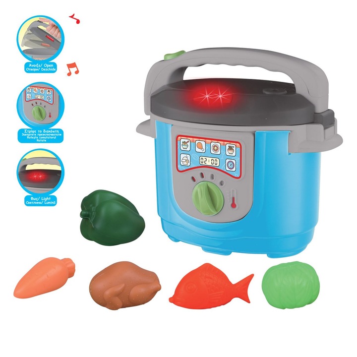 Jucarie Oala Sub Presiune cu Alimente Sunet & Lumina