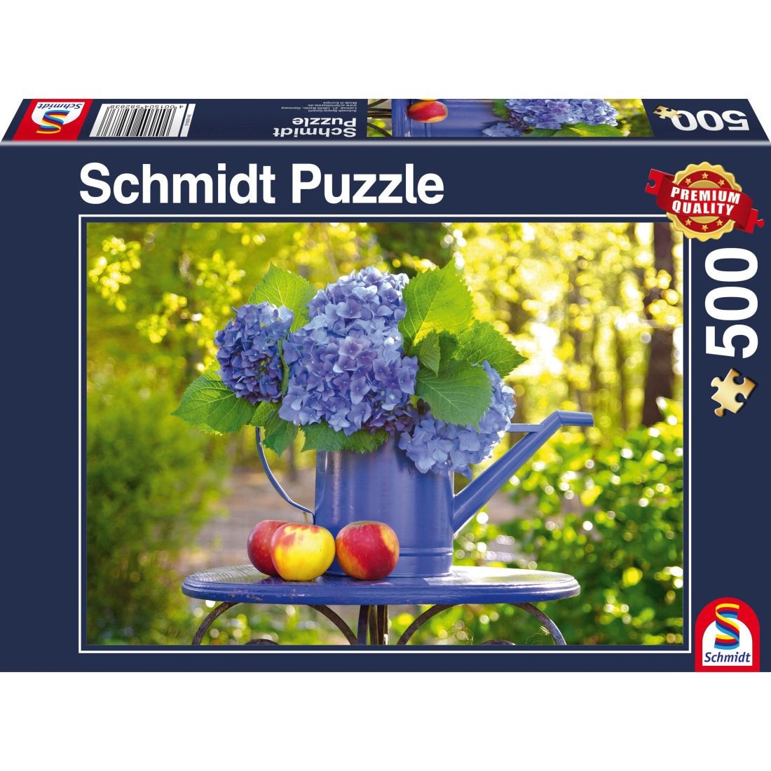 Puzzle Schmidt 500 piese: Udatoare cu hortensii