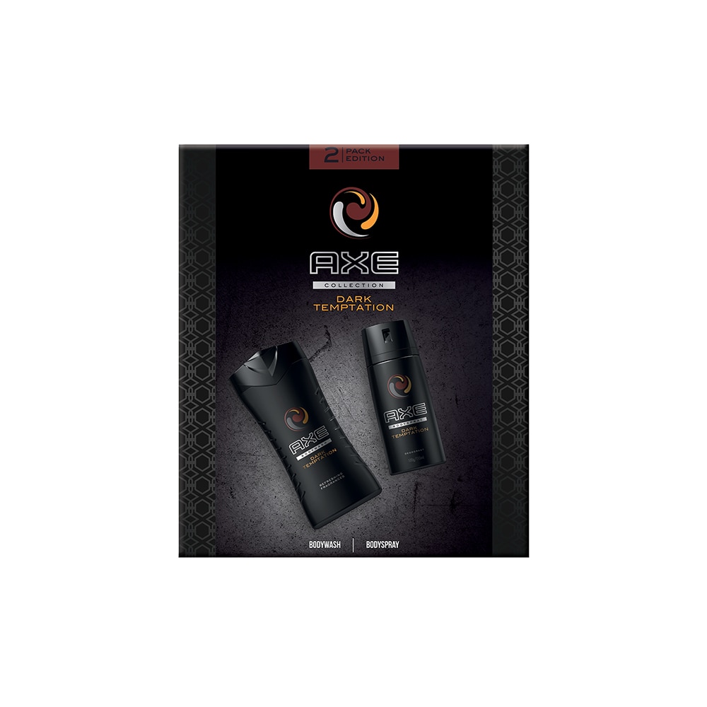 Set Axe Dark Temptation: Gel de dus, 250 ml + Deodorant spray, 150 ml