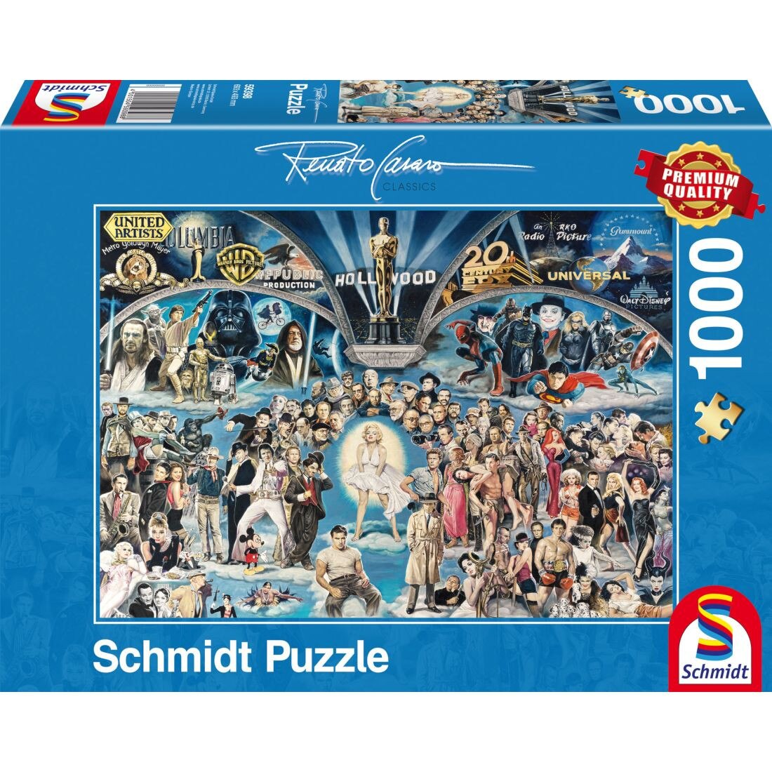 Puzzle Schmidt 1000 piese Renato Casaro: Hollywood