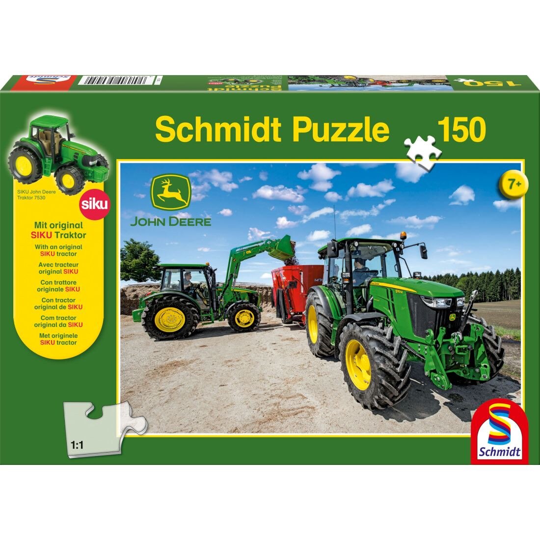 Puzzle Schmidt pentru copii 150 piese John Deere: Tractor seria 5M