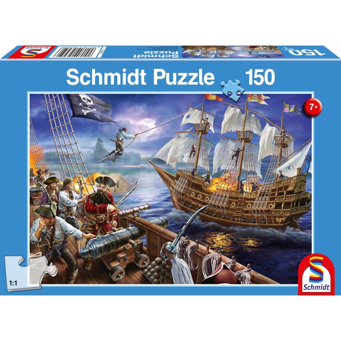 Puzzle Schmidt pentru copii 150 piese: Aventurile piratilor