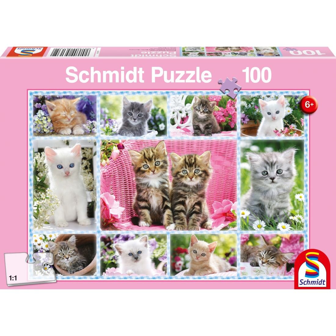 Puzzle Schmidt pentru copii 100 piese: Pisoi