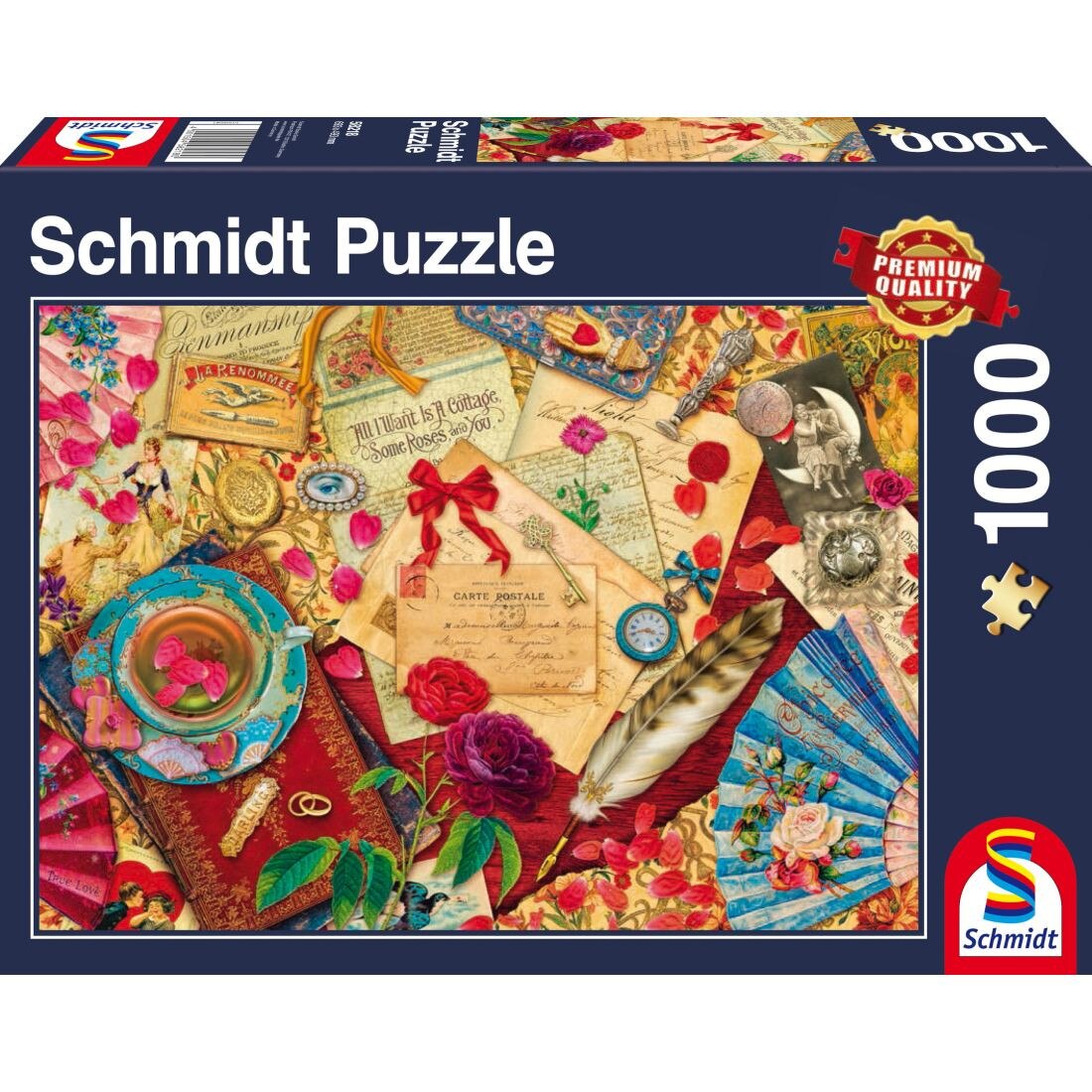 Puzzle Schmidt 1000 piese: Scrisori de dragoste invechite