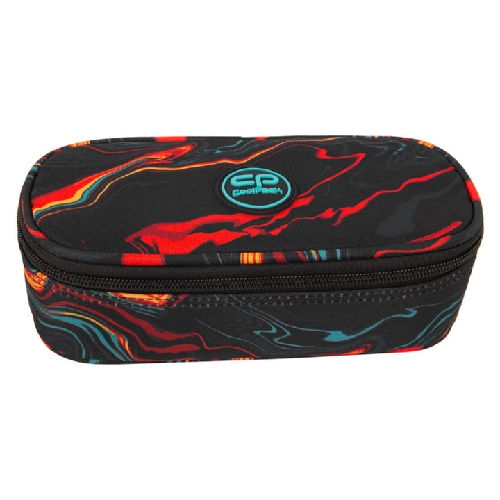 Моливник, Coolpack, Campus, Амбър, 23 x 9 x 5 см, Полиестер, Еднокамерен с капак, За момичета, Без оборудване