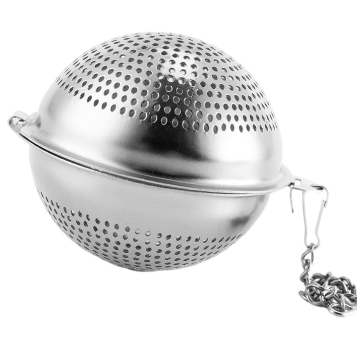 Rozsdamentes acél 304 teatojás, 6 cm, tealevelekhez
