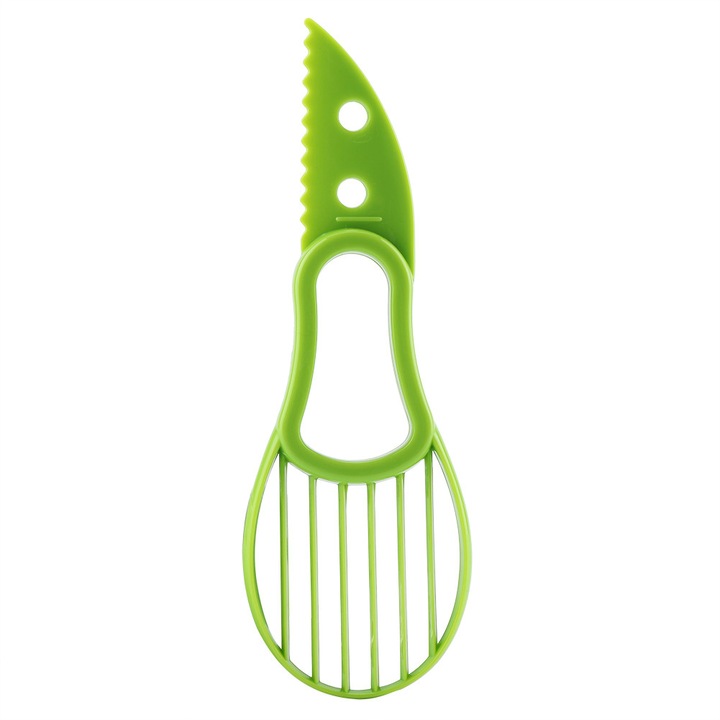 Резачка за авокадо, AMRINUGL, изработена от PP, многофункционална, лесна за почистване, 20x5 см