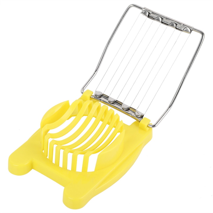 Feliator manual pentru oua si fructe, otel inoxidabil, plastic, ergonomic