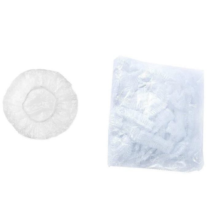 Set 200 capace de tuns de unica folosinta, impermeabile, ecologice, fara latex, pentru saloane si utilizare personala