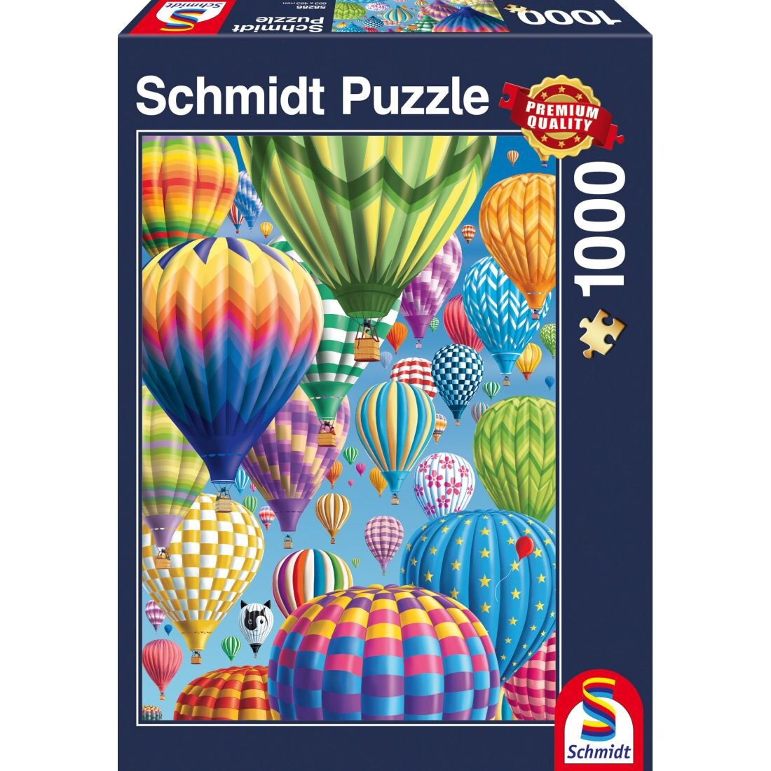Puzzle Schmidt 1000 piese: Baloane colorate pe cer