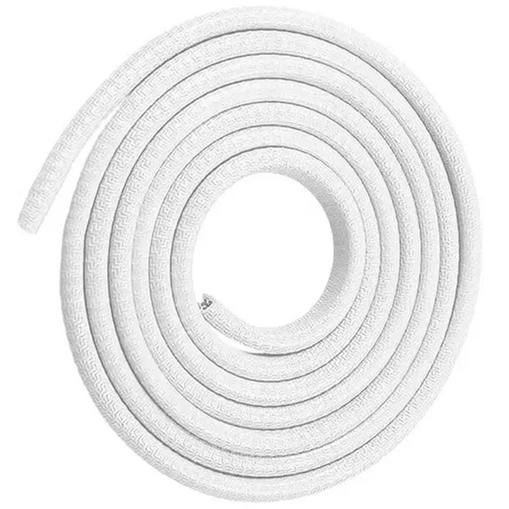 Banda de protectie pentru usi auto, ZakupyTV, 5m, alb, 7mm x 10mm