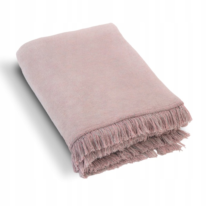 Patura Decorativa 150x200 Cm Roz, Softimi PREMIUM, Patcover Gros Si Moale, 60% Bumbac, Gramaj 430g/m², Antialergic, Certificat OEKO-TEX