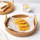 Set 3 Cosuri din Rattan, Culoare Naturala, Multifunctionale, Usor de Transportat