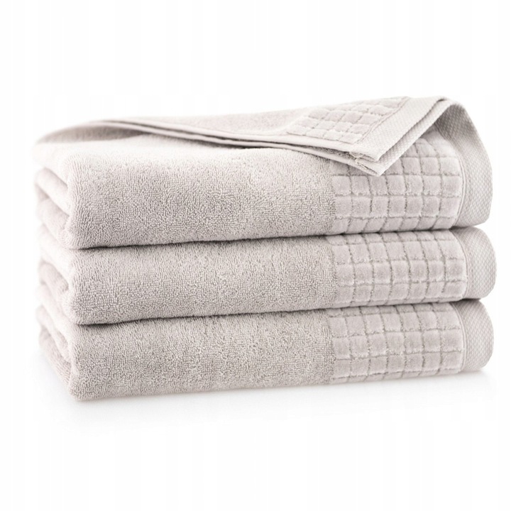 Prosop de Baie 70 x 140 cm Bej/Gri, Softimi, 500g/m², bumbac egiptean, Gros, Bumbac, Hotel, Mare, Absorbant, Calitate Premium, certificat OEKO-TEX