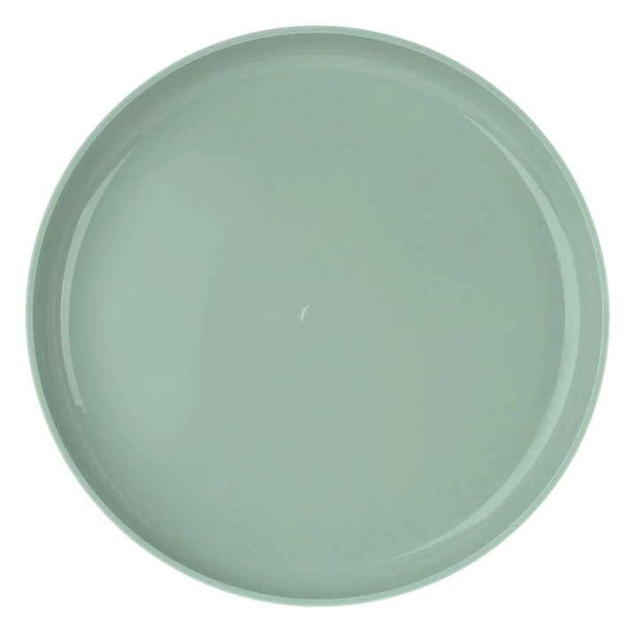 Farfurie din plastic, Verde, 21.5 cm