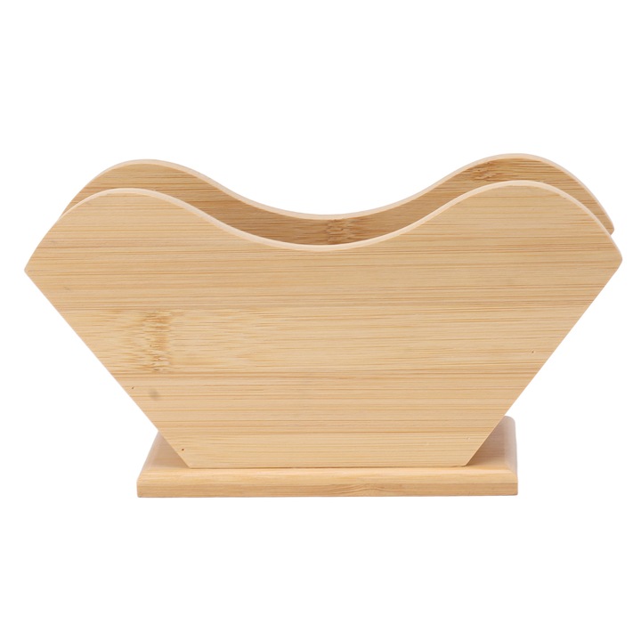 Organizer pentru filtre de cafea, AMRINUGL, structura solida, design din bambus, capac antipraf, fara instalare necesara