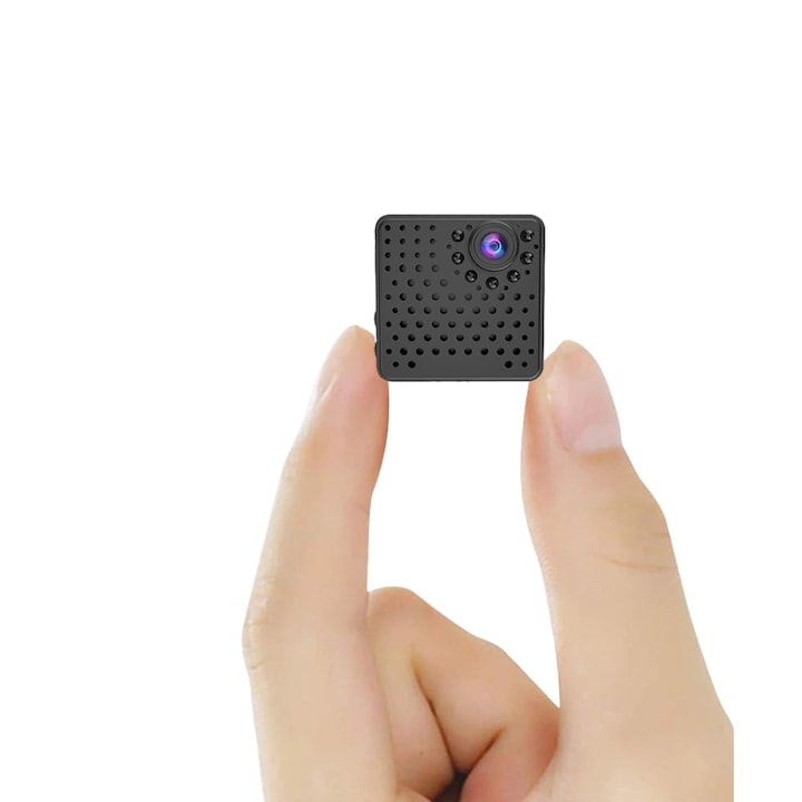 Camera video mini magnetica, design portabil si ascuns, rezolutie 2.7K, monitorizare pentru babysitter, bebelusi si animale de companie