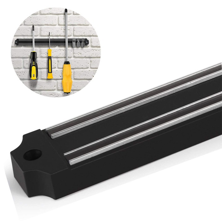 Suport magnetic pentru cutite, Enforose, aluminiu durabil