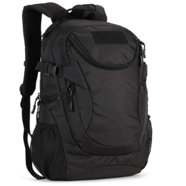 Rucsac Enforose, stil militar, nylon de inalta calitate, compartiment pentru laptop, impermeabil, culoare abanos