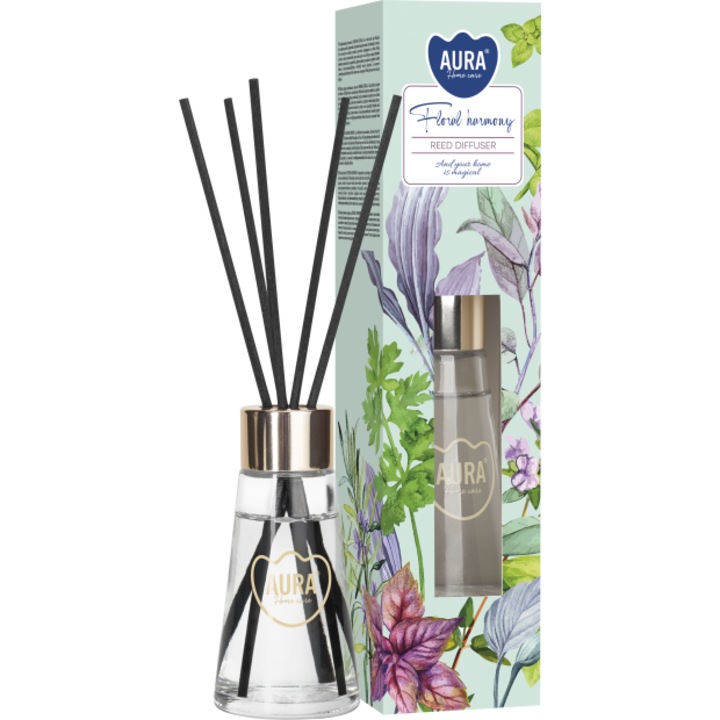 Ароматизатор за стая, 4 седмици, BISPOL Aura, 50ml, FLORAL HARMONY