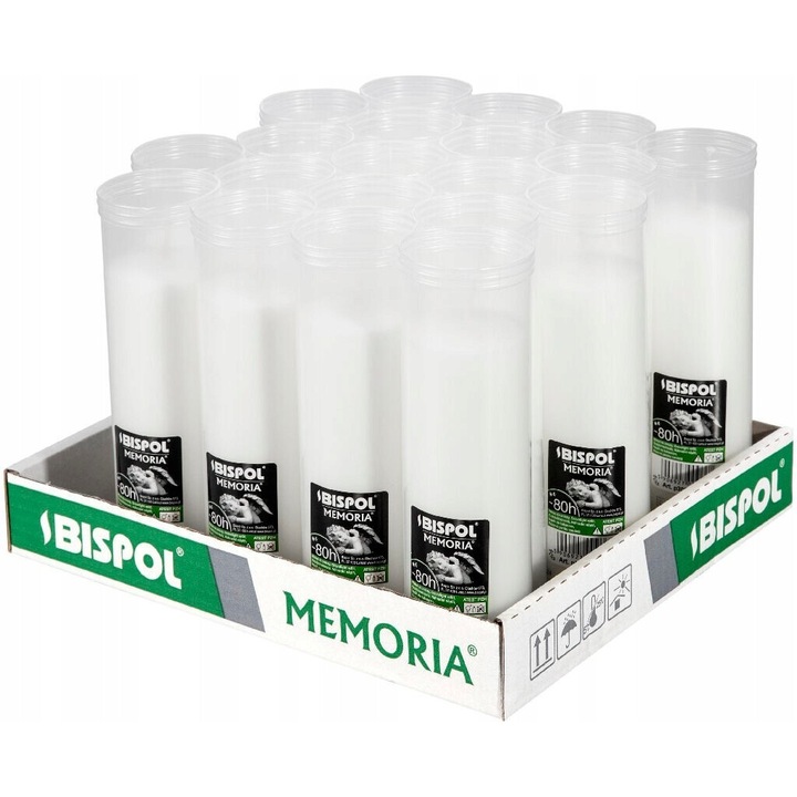 Парафинови вложки за свещи BISPOL P300 80H 20 бр.