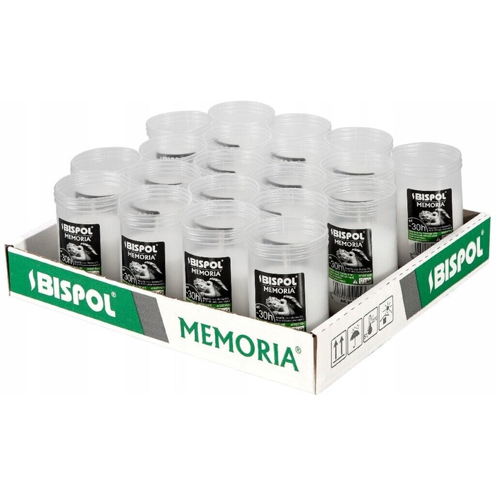 Парафинови вложки за свещи BISPOL P120 30H 20бр.