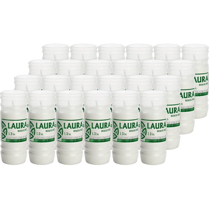 BISPOL Laura L3 54H парафинови вложки за свещи 24 бр.