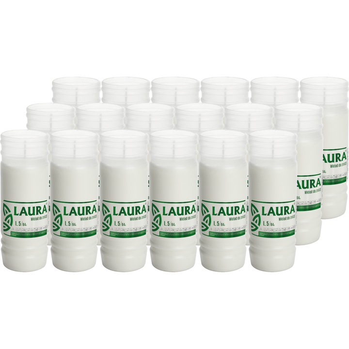 Парафинови вложки за свещи BISPOL Laura L5 84H 18 бр.