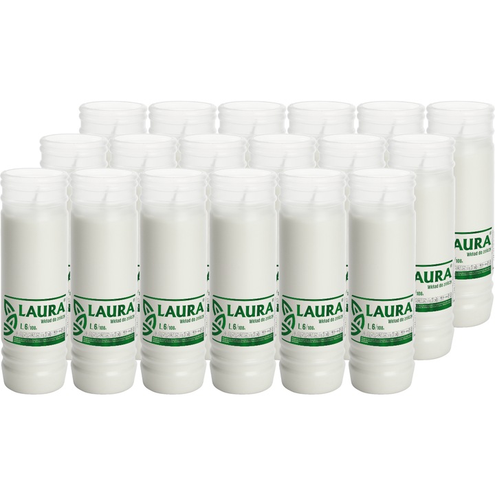 Парафинови вложки за свещ BISPOL Laura L6 108H 18 бр.