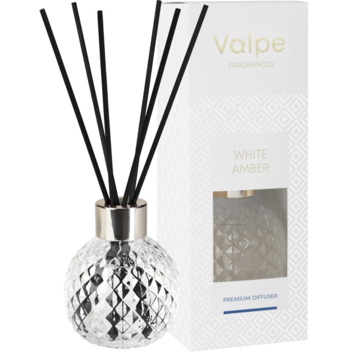 Ароматизатор за стая, Bispol, Valpe, 100 мл, бял, ароматизирани стикове