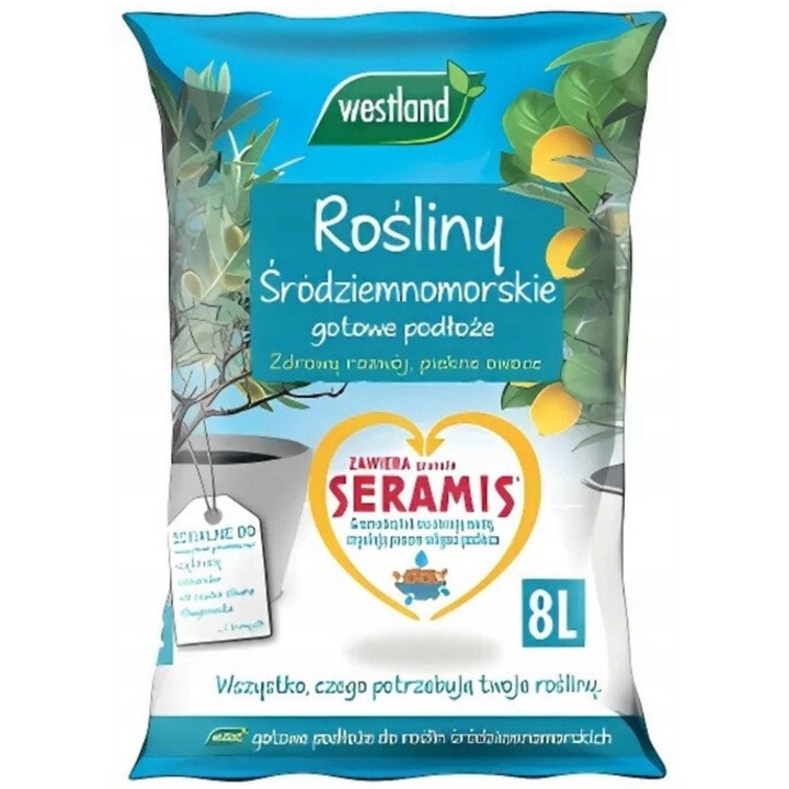 Pamant pentru plante mediteraneene, Westland, 8L