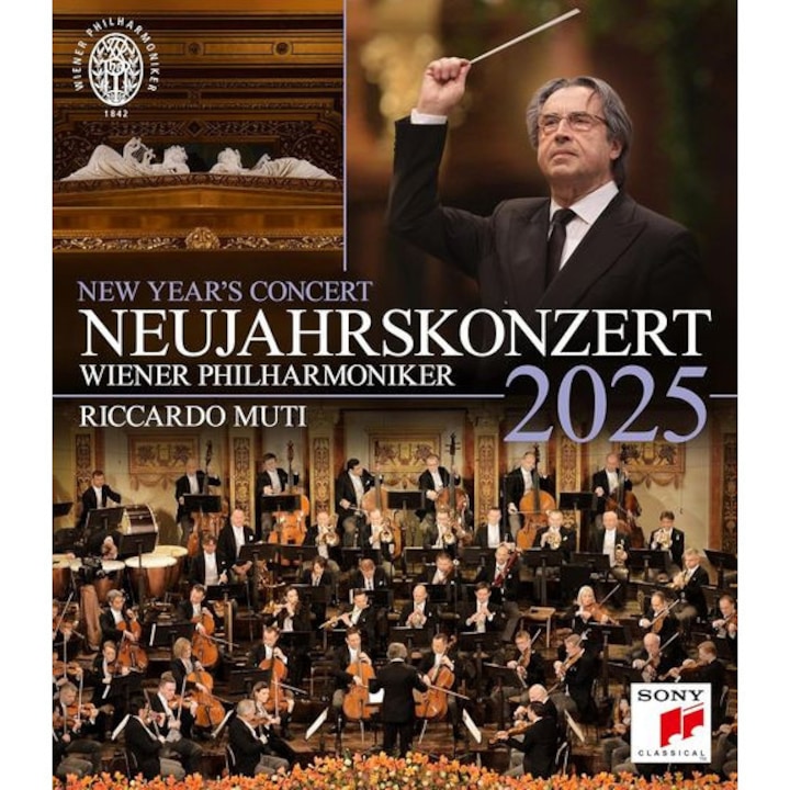 Riccardo / Wiener Philharmoniker Muti - Neujahrskonzert 2025 / Újévi koncert 2025 / Concert D (BD)