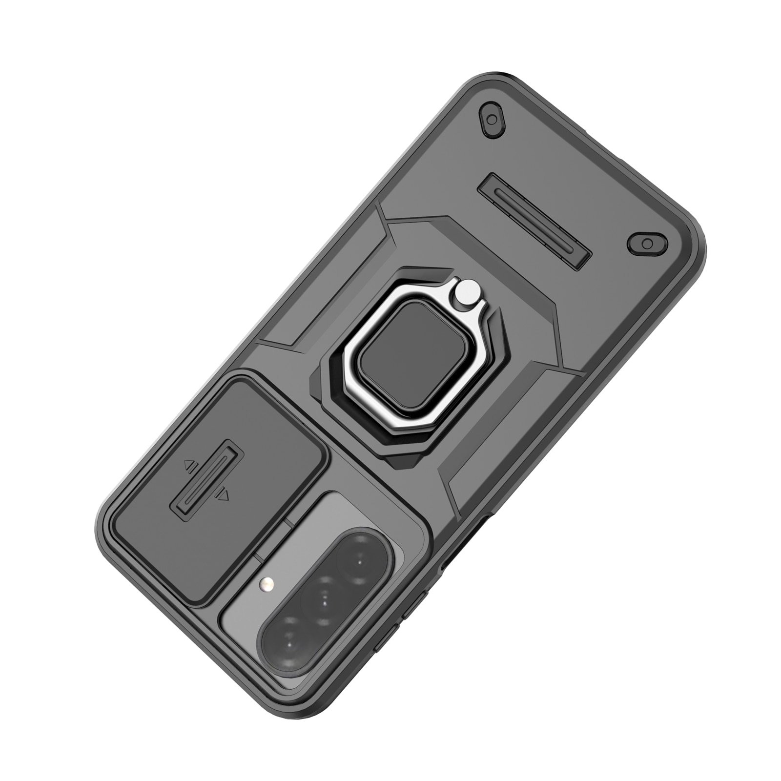 Husa de telefon mobil Armura rezistenta la socuri compatibila cu Samsung Galaxy A26 5G cu protectie a camerei, Negru