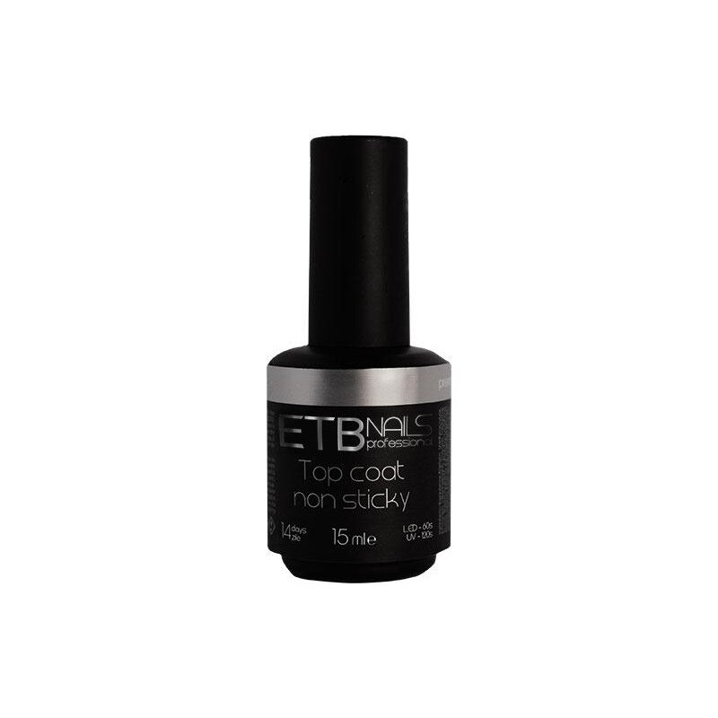 Lac de sigilare nelipicios LED / UV ETB Nails Top Coat Non Sticky 15ml