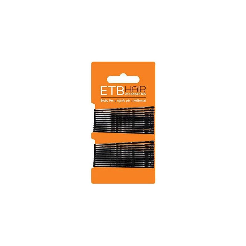 Agrafe de par Set negre 5cm 24buc. Etb Hair