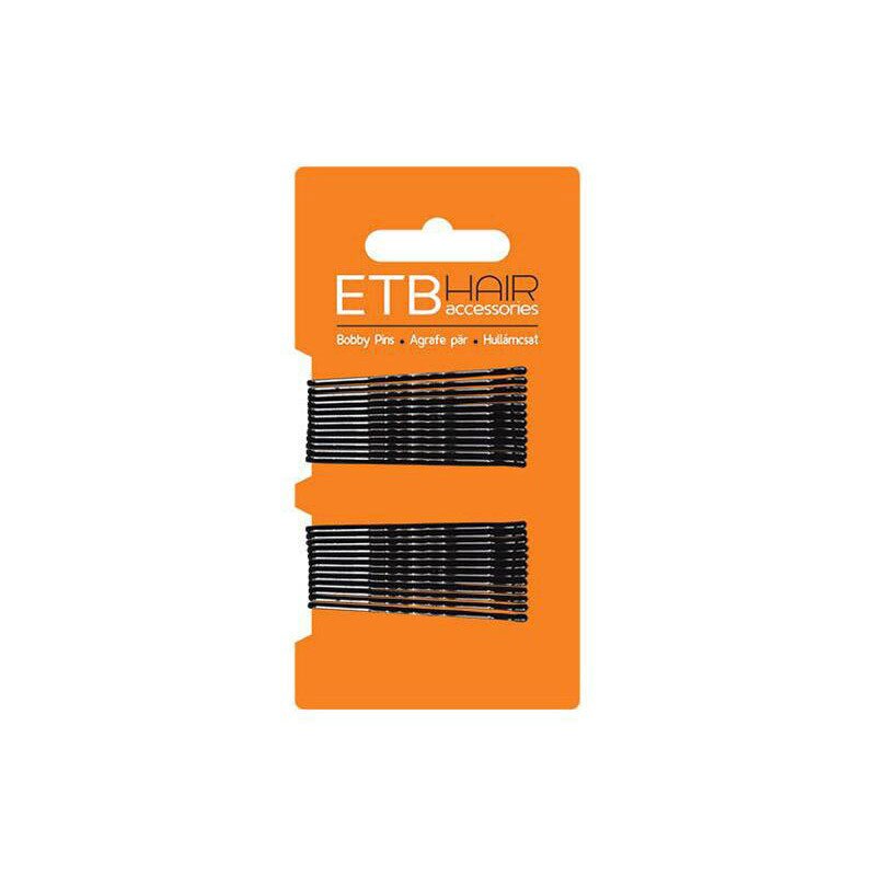 Agrafe de par Set negre 7cm 24buc. Etb Hair