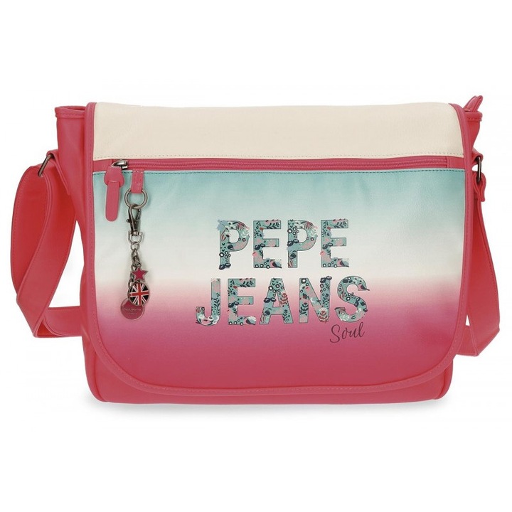 Geanta de umar cu compartiment laptop 38 cm Pepe Jeans Nicole