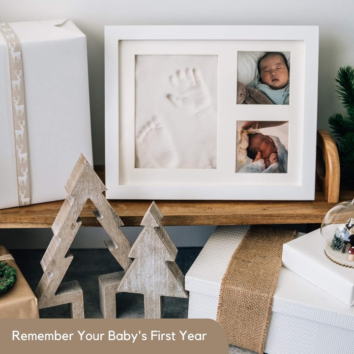 Set amintiri amprente maini si picioare bebelus, 23x28cm, unisex